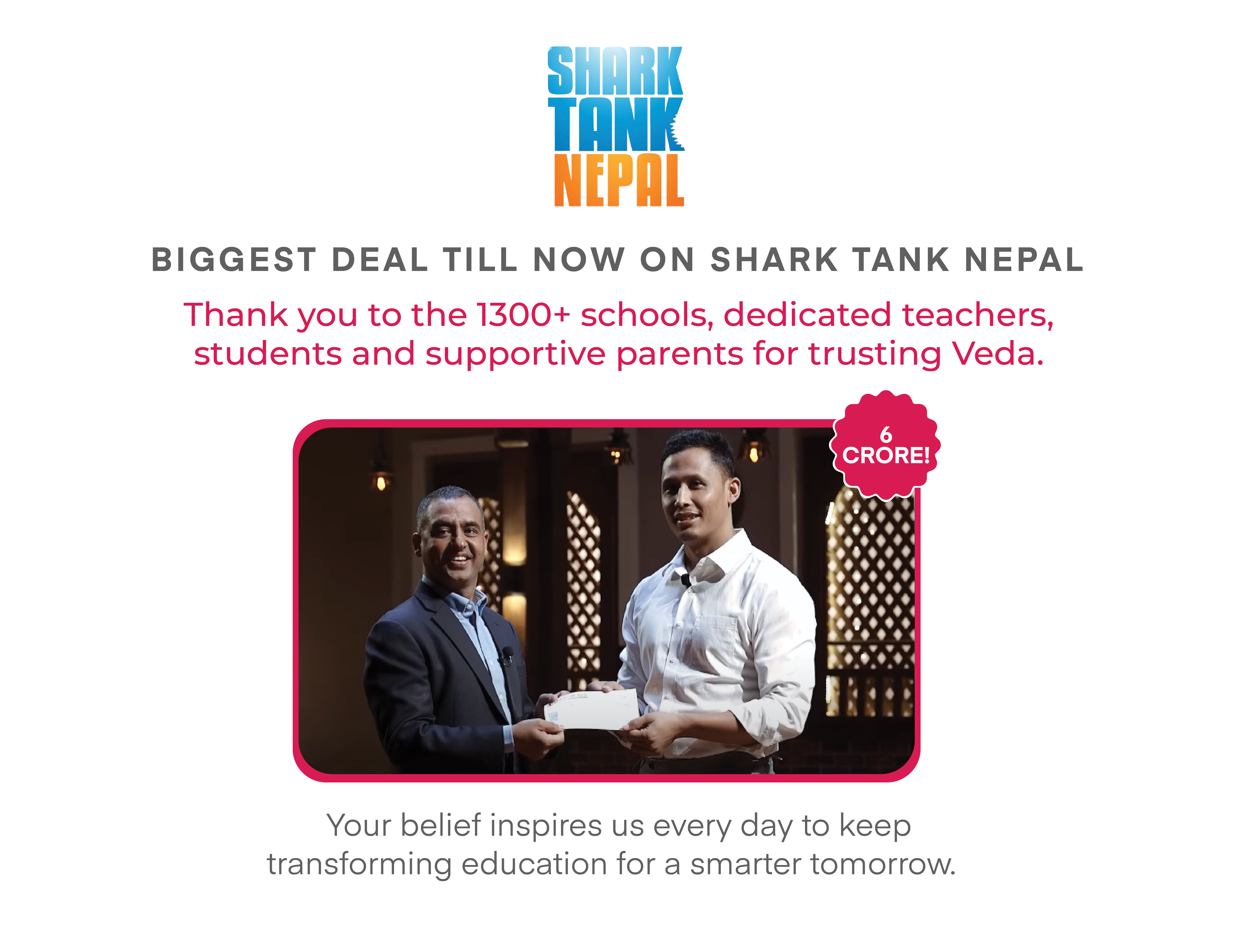 Veda - Biggest Deal till now on Shark Tank Nepal